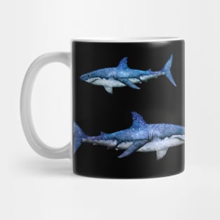 Hydro Flask stickers - ocean blue shark galaxy space | Sticker pack set Mug